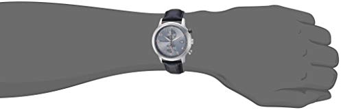 Tommy Bahama Men's Stainless Steel Japanese-Quartz Leather Calfskin Strap, Black, 20.7 Casual Watch (Model: 37TB00092-01)