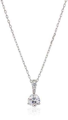 SWAROVSKI 7 mm Solitaire Pendant Necklace Cz White One Size - JOY2ESpree