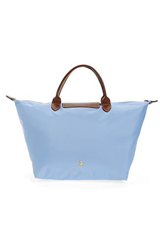 LONGCHAMP Medium Le Pliage Nylon Top Handle Tote, Blue Mist (Brume)