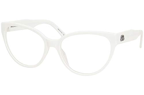 Balenciaga BB0064O 003 Eyeglasses Women's White Full Rim Optical Frame 54mm