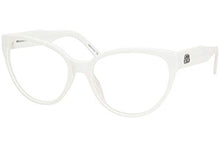 
                        
                          Cargar imagen en el visor de la galería, Balenciaga BB0064O 003 Eyeglasses Women's White Full Rim Optical Frame 54mm
                        
                      