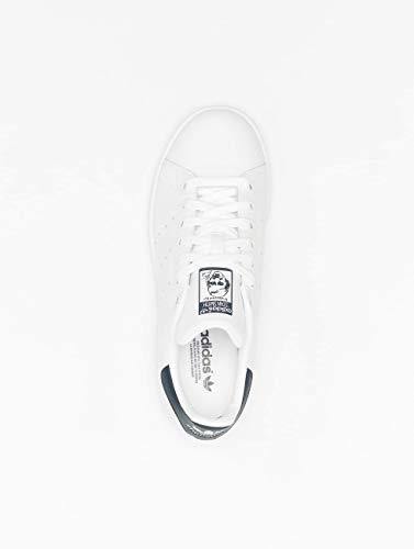 adidas Originals Stan Smith Mens Lace Up Shoes Trainers White/Navy 10 US