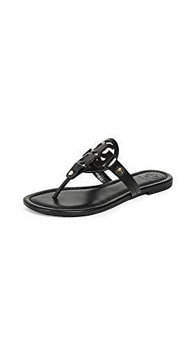 Tory Burch Women's Miller Leather Laser Cut T-Strap Thong Sandal - JOY2ESpree