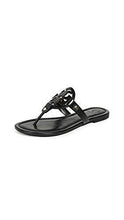 
                        
                          將圖片載入圖庫檢視器 Tory Burch Women's Miller Leather Laser Cut T-Strap Thong Sandal - JOY2ESpree
                        
                      