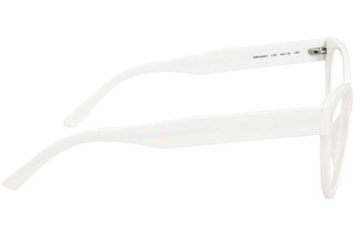 Balenciaga BB0064O 003 Eyeglasses Women's White Full Rim Optical Frame 54mm
