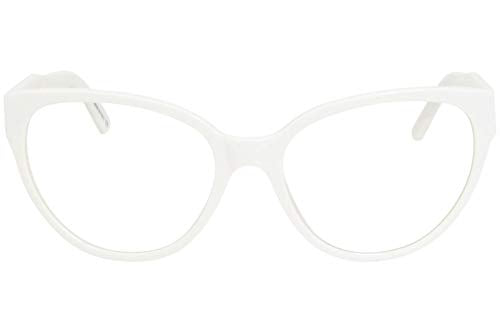 Balenciaga BB0064O 003 Eyeglasses Women's White Full Rim Optical Frame 54mm