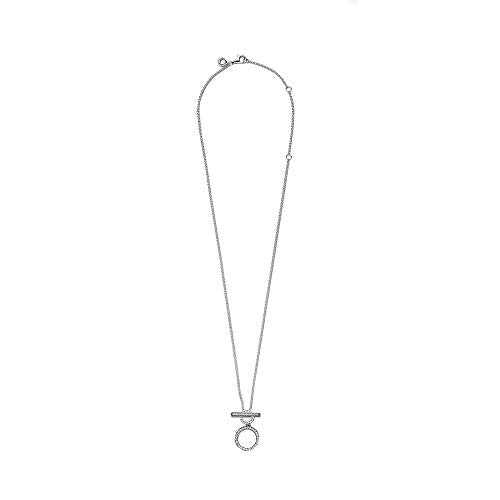 PANDORA Double Hoop T-bar, Clear CZ - JOY2ESpree