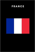 
                        
                          Load image into Gallery viewer, France: Country Flag A5 Notebook (6 x 9 in) to write in with 120 pages White Paper Journal / Planner / Notepad
                        
                      