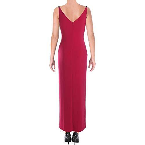LAUREN RALPH LAUREN Womens Voriana Embellished Ruffled Evening Dress - JOY2ESpree