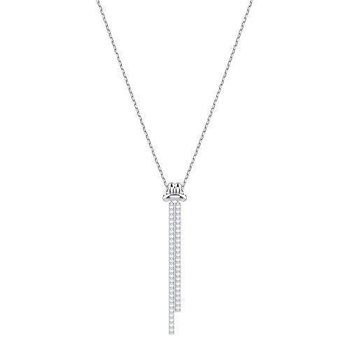 SWAROVSKI Crystal Lifelong Rhodium-Plated Drop Necklace - JOY2ESpree