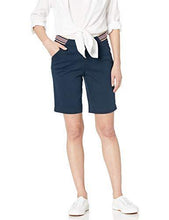 
                        
                          Load image into Gallery viewer, Jag Jeans Women's Petite Gracie Pull on Convertible Short W/Sport Stripe
                        
                      
