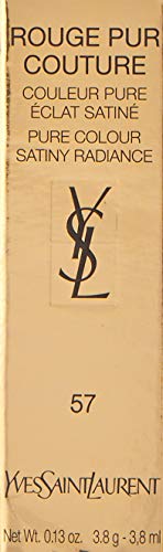 Yves Saint Laurent Rouge Pur Couture Pure Color Satiny Radiance Lipstick, No. 57 Pink Rhapsody, 0.13 Ounce