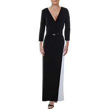 
                        
                          Muat gambar ke penampil Galeri, LAUREN RALPH LAUREN Womens Tonisha Two Tone Surplice Evening Dress
                        
                      