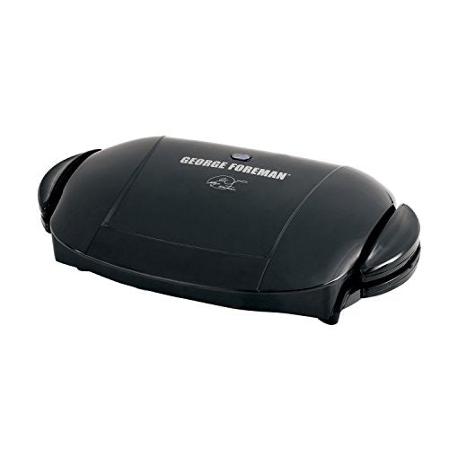 George Foreman 5-Serving Removable Plate Electric Indoor Grill and Panini Press, Black, GRP0004B - JOY2ESpree