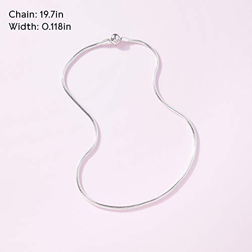 Pandora Jewelry Moments Snake Chain Charm Sterling Silver Necklace - JOY2ESpree