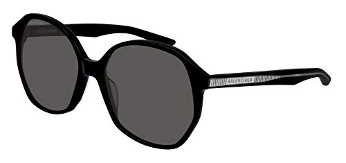 Balenciaga BB0005S Sunglasses 001 Black/Grey Lens 58 mm