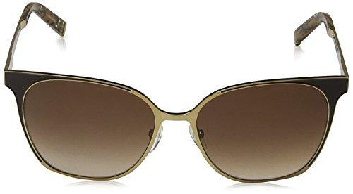 Max Mara Women's Mm Lacquer Rectangular Sunglasses, ROSE GOLD BROWN, 57 mm - JOY2ESpree