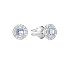 
                        
                          Muat gambar ke penampil Galeri, Swarovski Crystal Blue Angelic Square Rhodium-Plated Earrings - JOY2ESpree
                        
                      