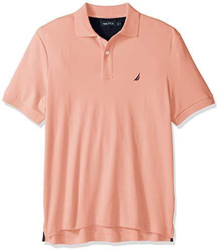 Nautica Men's Classic Fit Short Sleeve Solid Soft Cotton Polo Shirt - JOY2ESpree