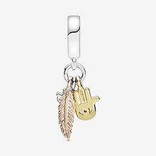 
                        
                          Muat gambar ke penampil Galeri, PANDORA Hamsa, All-Seeing Eye &amp; Feather - JOY2ESpree
                        
                      