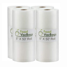 
                        
                          將圖片載入圖庫檢視器 Four FoodVacBags 8" X 50' Commercial Vacuum Sealer Rolls Food Storage Bags compatible with Foodsaver and Sous Vide cooking (200 feet) - JOY2ESpree
                        
                      