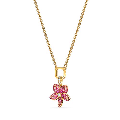 SWAROVSKI Women's Tropical Flower Pink Crystal Jewelry Collection - JOY2ESpree