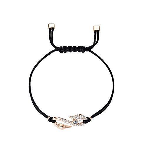 SWAROVSKI Women's Power Collection S Hook Swan Cord Band Crystal Bracelet Collection - JOY2ESpree