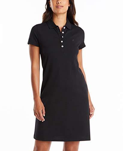 Nautica Women's Easy Classic Short Sleeve Stretch Cotton Polo Dress - JOY2ESpree
