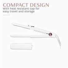 
                        
                          Load image into Gallery viewer, T3 - SinglePass Compact Styling Iron (White &amp; Rose Gold)
                        
                      