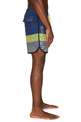 Spyder Men's 7" Textured Colorblock Volley Swim Trunks