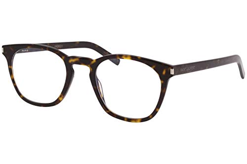 Saint Laurent Slim SL30 003 Eyeglasses Men's Havana Full Rim Optical Frame 49mm
