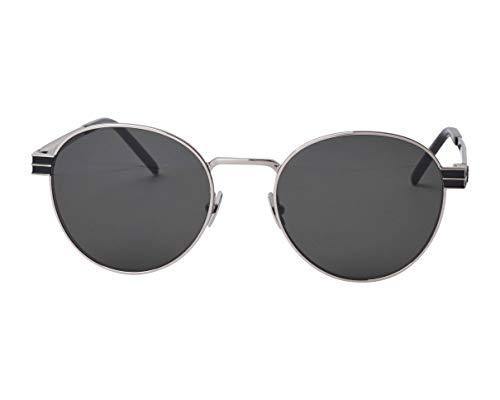 Yves Saint Laurent sunglasses (SL-M-62 001) Silver - Matt Black - Grey green lenses