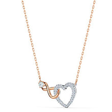 
                        
                          Load image into Gallery viewer, SWAROVSKI Women's Infinity Heart Jewelry Collections, Rose Gold Tone &amp; Rhodium Finish, Clear Crystals - JOY2ESpree
                        
                      