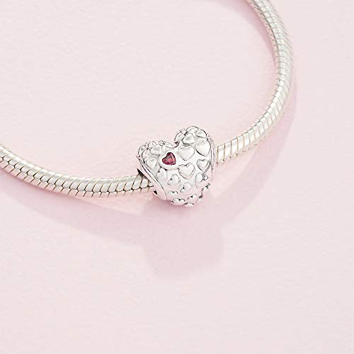 Pandora Jewelry Mom in a Million Heart Cubic Zirconia Charm in Sterling Silver - JOY2ESpree