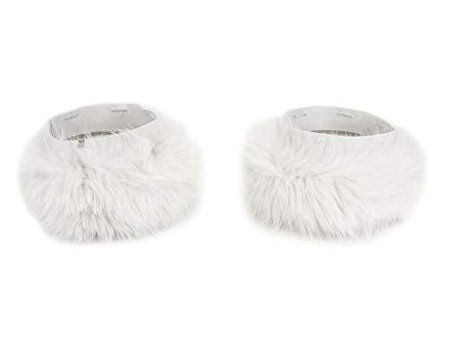 S Max Mara Women's Pechino Fox Fur Cube Collection Cuffs