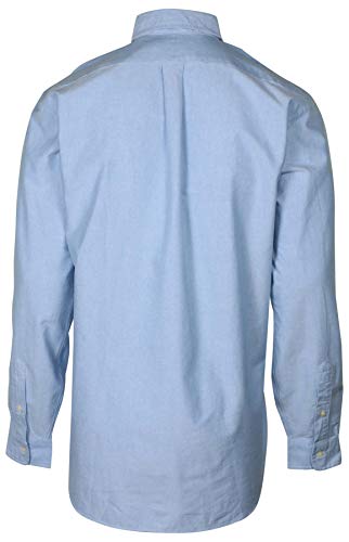 Ralph Lauren Polo Mens Big and Tall Classic Fit Bear Oxford Shirt (2XLT, Blue/White)