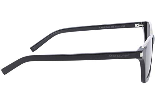 Saint Laurent SL365 002 Black Dylan Rectangle Sunglasses Lens Category 3 Size 5