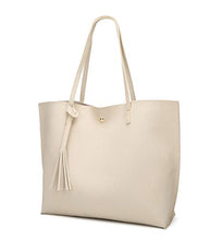 
                        
                          將圖片載入圖庫檢視器 Women's Soft Faux Leather Tote Shoulder Bag from Dreubea, Big Capacity Tassel Handbag
                        
                      