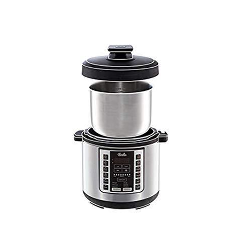 Fissler FISS-03520006001 Pot, Pressure, 6-Quart, Stainless Steel, Slow-Cooker, Multi-Use, Sous Vide, Rice, Steamer, Sauté-18 1-Touch Programs, 6 quart - JOY2ESpree