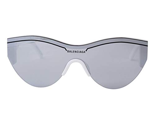 Balenciaga BB0004S White/silver 99/10/145 Unisex Sunglasses