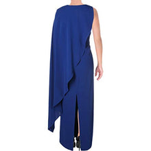 
                        
                          Load image into Gallery viewer, LAUREN RALPH LAUREN Womens Asymmetric Cape Overlay Evening Dress
                        
                      