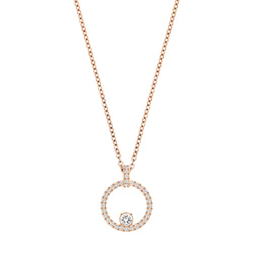SWAROVSKI Creativity Circle Pendant, White, Rose-Gold Tone Plated - JOY2ESpree