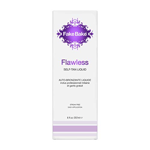 Fake Bake Flawless Self-Tanning Liquid Spray, Includes Professional Tanning Mitt To Ease Application, 6 oz (Pack of 2)