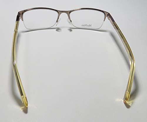 Max Mara 1184 Womens/Ladies Designer Half-rim Flexible Hinges Shape Authentic Exclusive Eyeglasses/Glasses