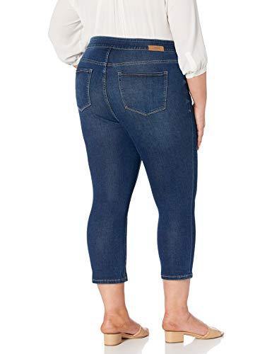 Jag Jeans Women's Plus Size Maya Skinny Pull on Crop Jean