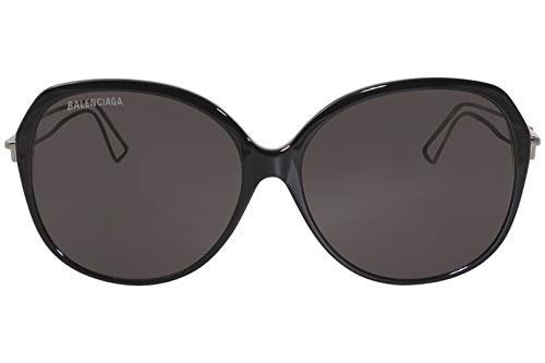 Sunglasses Women's Black-Silver/Grey Lens Butterfly