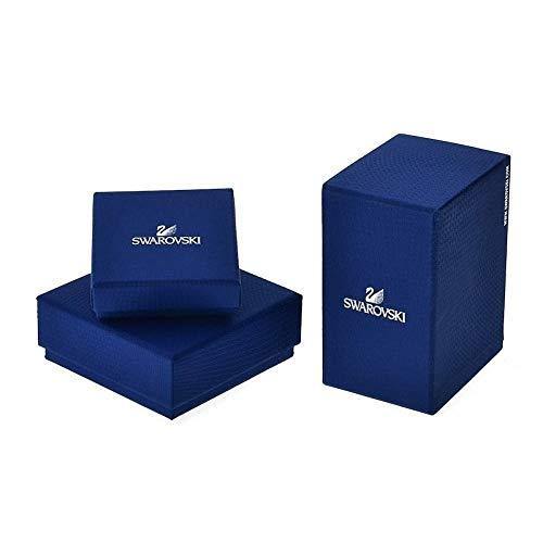 Swarovski Luckily Women's Evil Eye Stud Earrings, Clear, Blue and Black Crystals with a Rose-Gold Tone Plated Setting - JOY2ESpree