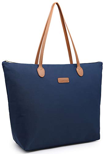 NNEE Water Resistant Light Weight Nylon Tote Bag Handbag