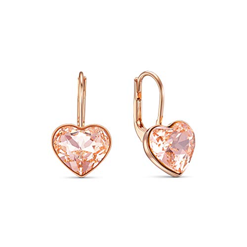 SWAROVSKI Women's Bella Earrings Collection, Pink Crystals, Clear Crystals - JOY2ESpree