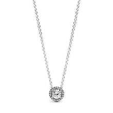
                        
                          Load image into Gallery viewer, Pandora Jewelry Round Sparkle Halo Cubic Zirconia Necklace in Sterling Silver, 17.7" - JOY2ESpree
                        
                      
